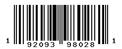 UPC barcode number 192093980281