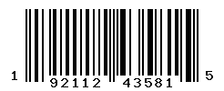 UPC barcode number 192112435815