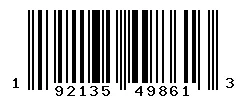 UPC 192135498613 barcode image