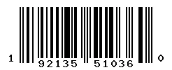 UPC barcode 192135510360