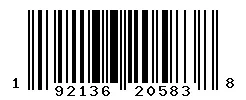 UPC barcode 192136205838