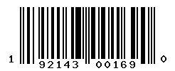 UPC barcode number 192143001690