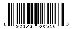 UPC barcode number 192173005163