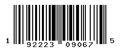 UPC barcode number 192223090675