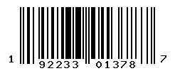 192233013787 barcode