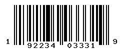 UPC barcode number 192234033319