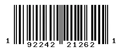 UPC barcode 192242212621