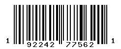UPC barcode number 192242775621