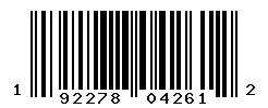 192278042612 barcode