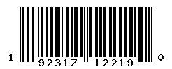 UPC barcode number 192317122190
