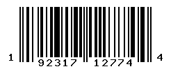 UPC barcode number 192317127744