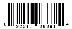 UPC barcode number 192317868814