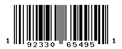 UPC barcode number 192330654951