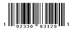 UPC barcode number 192330831291