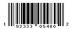 UPC barcode number 192333054802