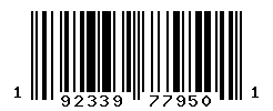 UPC barcode number 192339779501