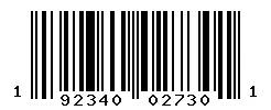 UPC barcode 192340027301