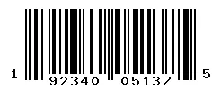 UPC 192340051375 barcode image