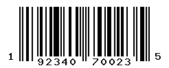 UPC barcode number 192340700235