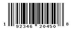 UPC barcode number 192346204508