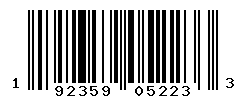 UPC barcode number 192359052233