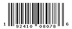 192410080786 barcode