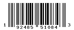 UPC barcode number 192485510843