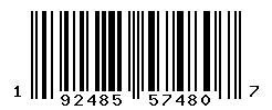 UPC barcode number 192485574807