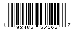 UPC barcode number 192485575057