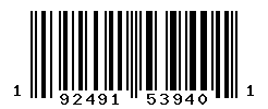 UPC barcode number 192491539401