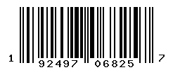 UPC barcode number 192497068257