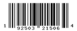 UPC barcode number 192503215064