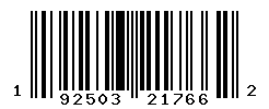 UPC barcode number 192503217662