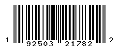 UPC barcode number 192503217822