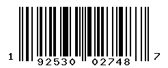 UPC barcode number 192530027487