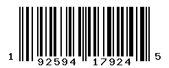 UPC barcode number 192594179245