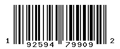 UPC barcode number 192594799092