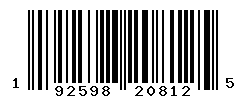 UPC barcode number 192598208125