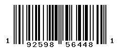 UPC barcode 192598564481