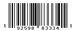 UPC barcode number 192598833341