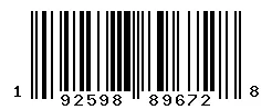 UPC barcode 192598896728