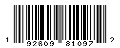 upc 192609810972 barcode image