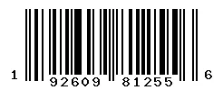 UPC barcode 192609812556