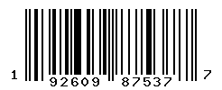 UPC barcode number 192609875377