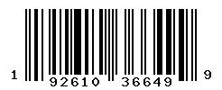192610366499 barcode