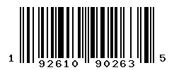UPC barcode number 192610902635