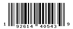 192614405439 barcode