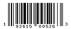 UPC barcode number 192615005263