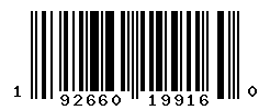 UPC barcode number 192660199160