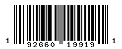 UPC barcode number 192660199191